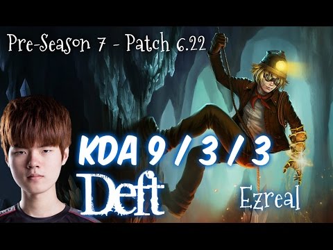 Deft EZREAL vs JHIN ADC - Patch 6.22 KR Flex Rank