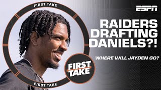 Should the Raiders be ULTRA AGGRESSIVE & trade up to draft Jayden Daniels? | First Take