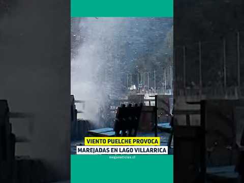 Viento puelche en lago Villarrica
