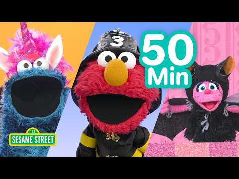 Ý tưởng hóa trang Halloween với Elmo, Cookie Monster và Abby! 👻 🦇 | 50 Phút | Sesame Street (Halloween Costume Ideas with Elmo, Cookie Monster, and Abby! 👻 🦇  | 50 Mins | Sesame Street)