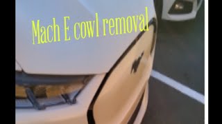 2021 Ford Mustang Mach E how to windshield cowl removal