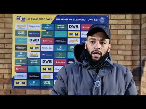 Player/Manager Nathan Arnold post Hucknall Town.