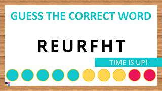 Guess the Correct Word! Unscramble in Record Time! 7 Letters | Agent Quiz