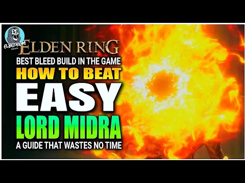 EASIEST WAY How To Beat Midra Boss BUILD AND GUIDE Elden Ring DLC