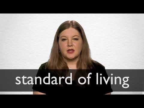 How to pronounce STANDARD OF LIVING in British English