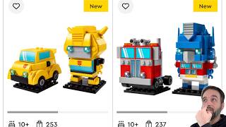 LEGO Transformers G1 Optimus Prime & Bumblebee BrickHeadz reveals & thoughts! 40803 40804