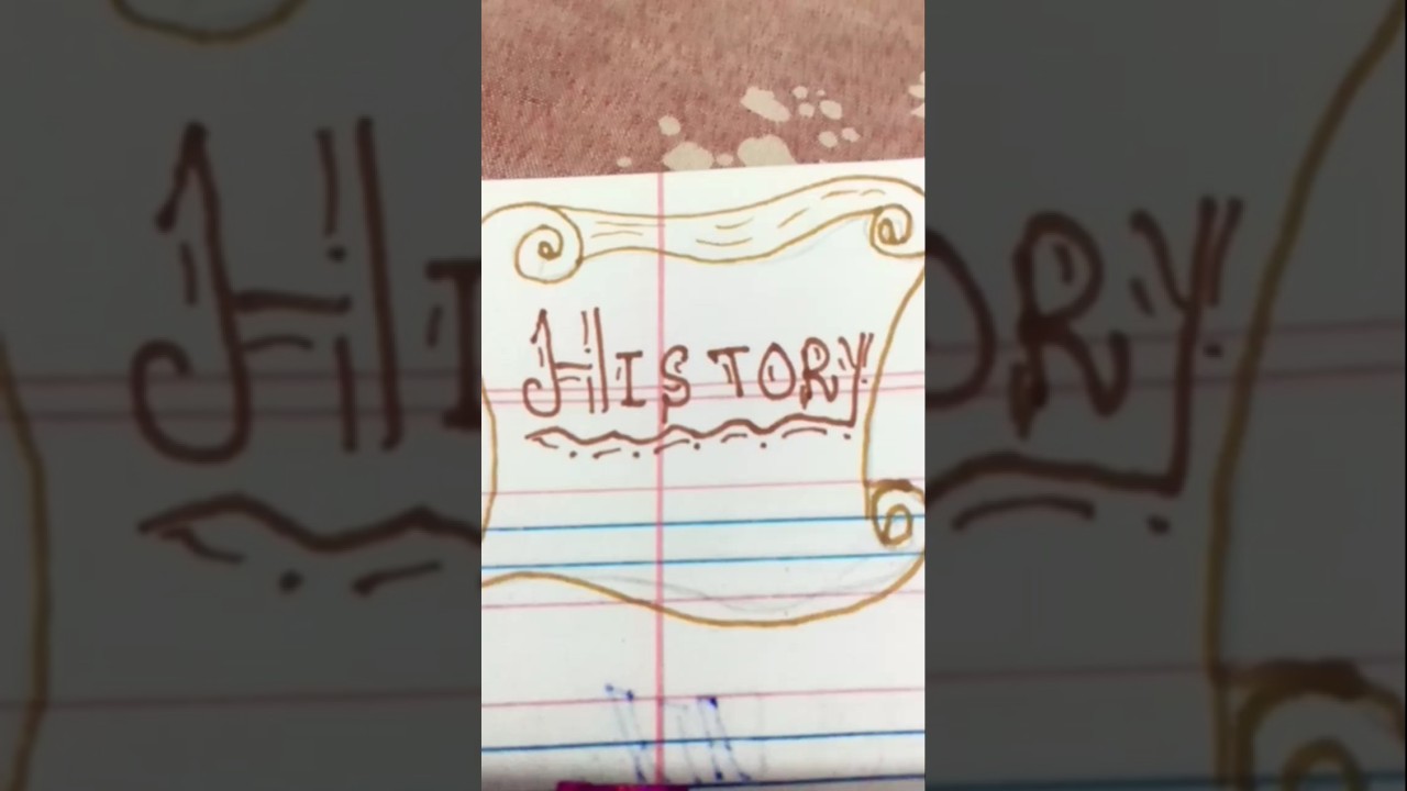 History Drawing Page banaein #history #page #shorts #trending #ytshorts #reels #viral #study #love
