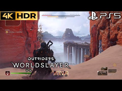 Find a way to Tarya Gratar OUTRIDERS WORLDSLAYER DLC SHARDS Gameplay Walkthrough 4K 60FPS HDR PS5
