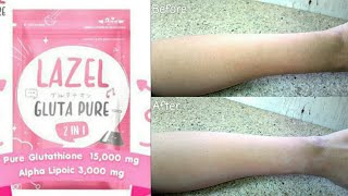 Download lagu Lazel Glutapure Glutathione Skin Lightening Review / Iodine Test mp3