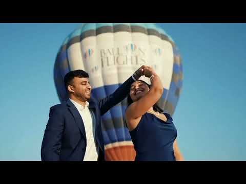 Luxury Dubai proposal rooftop with romantic red roses