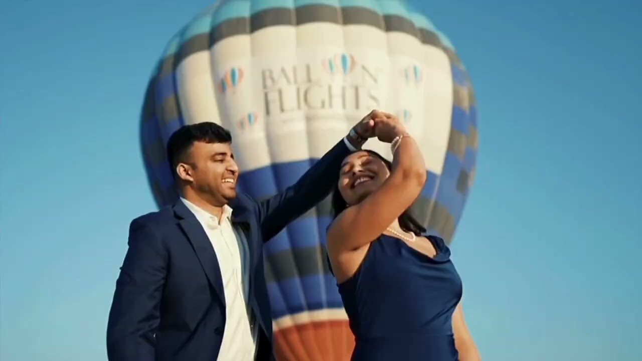 Luxury Dubai proposal rooftop with romantic red roses