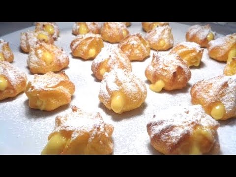 BIGNE' ALLA CREMA DELIZIOSI FATTI IN CASA