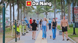 DA NANG VIETNAM - My Khe Beach Walk Real Life On Beach Travel Moments Compilation