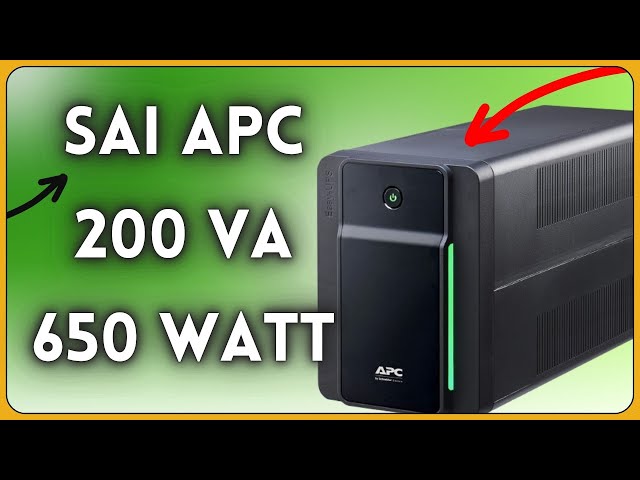 Vídeo relacionado con APC by Schneider Electric, APC Easy UPS BVX - BVX1200LI-GR - Sistema de Alimentación Ininterrumpida SAI, Color Negro, 1200 VA / 650 Watt