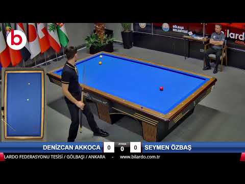 SEYMEN ÖZBAŞ  & HAKAN GÖRGÜÇ Bilardo Maçı - 2023 U25 FİNAL ETABI-2.TUR