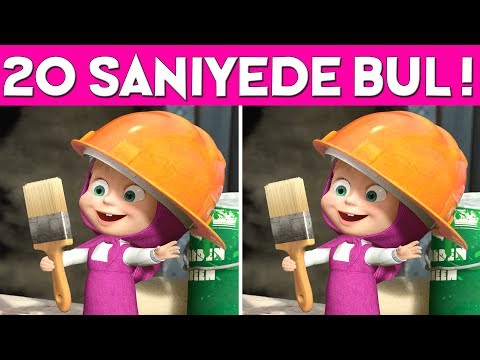 FOTOĞRAF BULMACALARI: Maşa ile Koca Ayı 🐻 ile Farkı Bul | Find The Difference | Bul Bakalım
