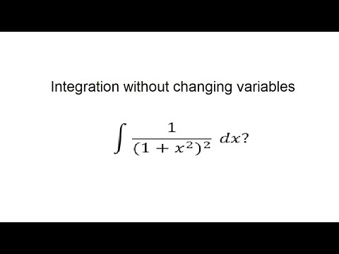 La Primitive 3: Comment calculer cette intégrale ∫dx/(1+x^2)^2 ?