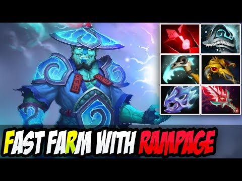 Dota 2 7.11 [Storm Spirit] How to Fast Farm 944GPM With Rampage By Draskyl | Full Game