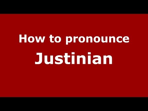 How to pronounce Justinian (Romanian/Romania)  - PronounceNames.com