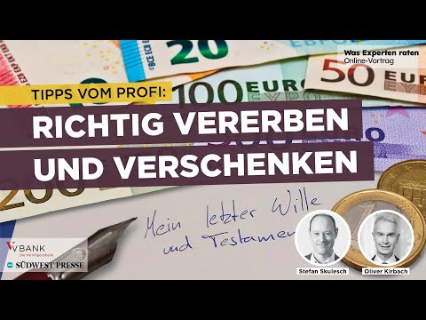 Richtig Vererben: Damit mehr für die Familie bleibt | Webinar