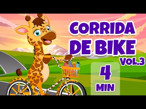 Corrida de Bike Vol. 4 - Giramille 4 min | Desenho Animado Musical