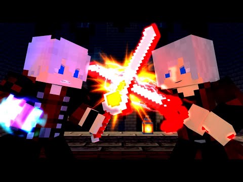 Panda Ninja Animations - Nero Vs Dante (fight animation) (devil may cry) (minecraft)