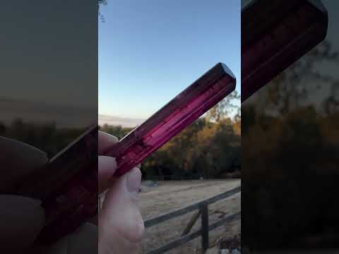 Beautiful Top Quality Ful terminated Tourmaline Crystal from Afghanistan #crystals #crystalpyramid