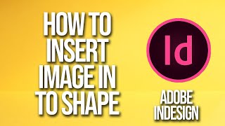 Insert Image In To Shape Adobe InDesign Tutorial