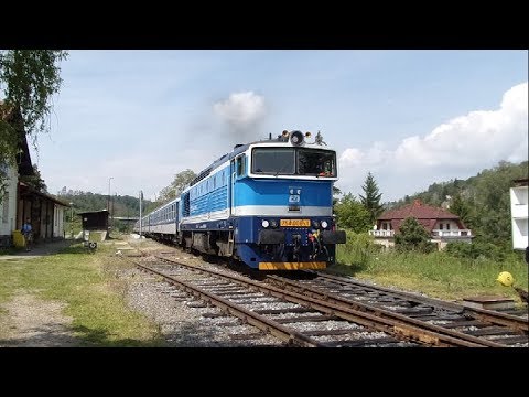 vlaky ve stanici Hvězdonice 25. a 26.5.2019