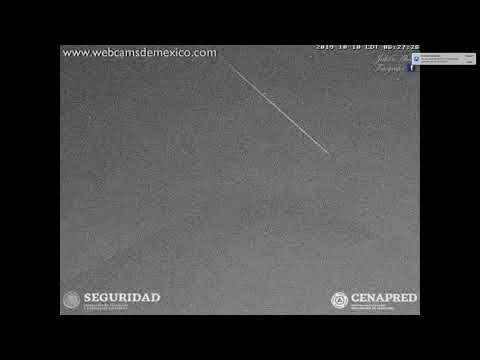 October 10, 2019, ~ Meteor ~ Popocatepetl Volcano, Mexico