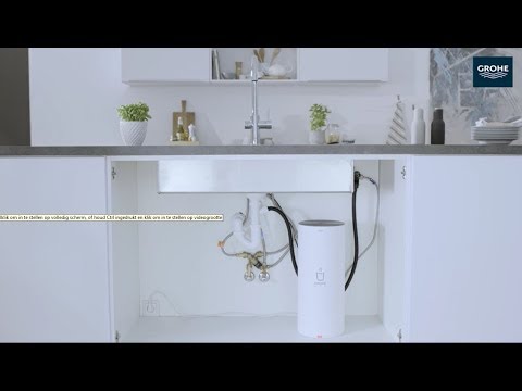 Grohe Red duo keukenkraan met c-uitloop en combi boiler chroom