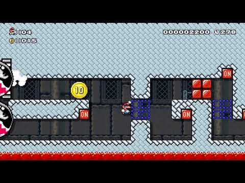 Super Mario Maker 2: Story Mode Level (68 Banzai Bill Chase Scene) [1080 HD]