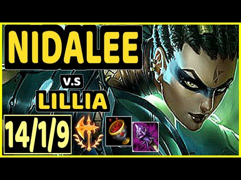 GILIUS (NIDALEE) vs LILLIA - 14/1/9 KDA JUNGLE CHALLENGER GAMEPLAY - EUW