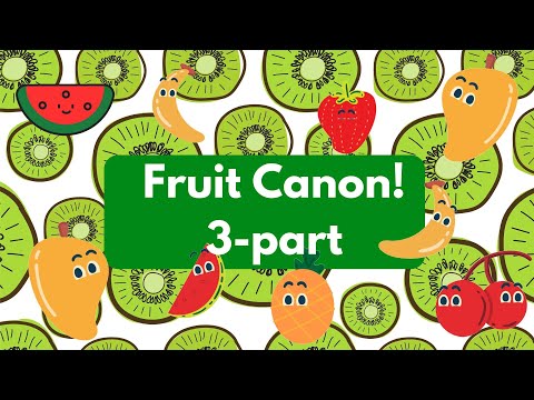 Fruit Canon Mango, Kiwi, Banana Backing Track 3 parts