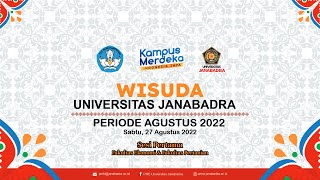 Download lagu [LIVE] Wisuda Sarjana & Pascasarjana UJB Periode Agustus 2022 Sesi 1 mp3