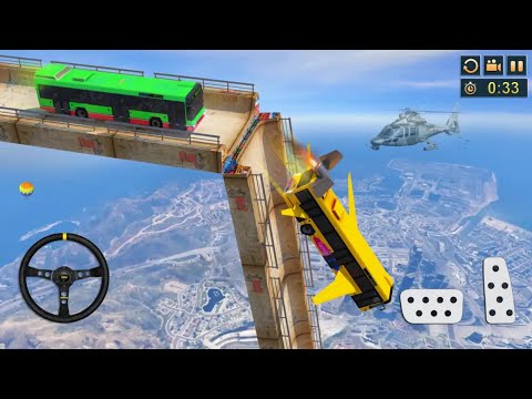 Impossible bus driving master android gameplay #3| orange color school bus by wow kidz gameplay