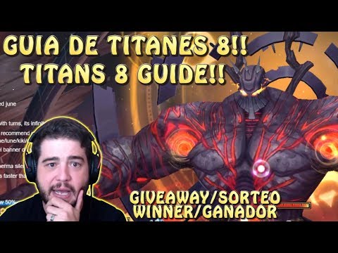 GUIA DE TITANES 8!! TITANS 8 GUIDE! SS COSMO SS!! GIVEAWAY/SORTEO WINNER! Saint Seiya Awakening