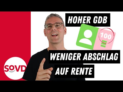 Hoher Grad der Behinderung (GdB), weniger Abschläge bei der Rente?