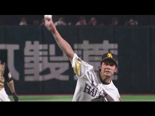 【4回表】ガッツポーズ!! ホークス・武田 ピンチを切り抜ける完璧なピッチング!! 2018/10/13 パーソル CS パ 1st H-F