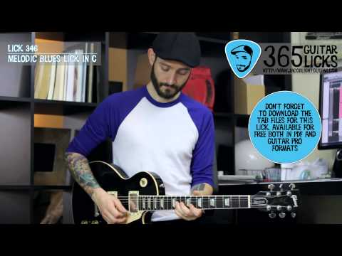 Lick 346/365 - Melodic Blues Lick in C | 365 Guitar Licks Project