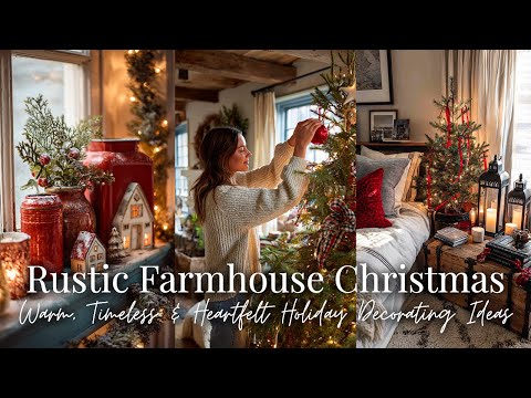 🎁 Rustic Farmhouse Christmas Decor 2025: Cozy Vintage Cottage Charm & Timeless Warmth