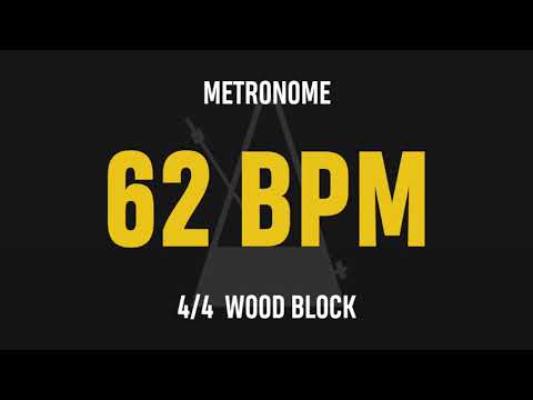 62 BPM 4/4 - Best Metronome (Sound : Wood block)