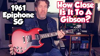 Video thumbnail for 1961 Epiphone Les Paul SG Standard - Inspired By Gibson by Rich Bischoff