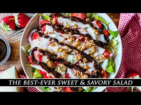 The BEST-EVER Salad with Strawberries & Manchego Cheese
