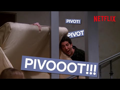 Friends | Ross' New Couch Pivot FULL SCENE