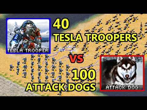 Tesla Troopers vs Dogs [Same Cost] - Red Alert