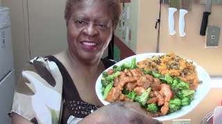 Garlic Chicken, Broccoli, Tomato With Spanish Beans & Rice Recipe