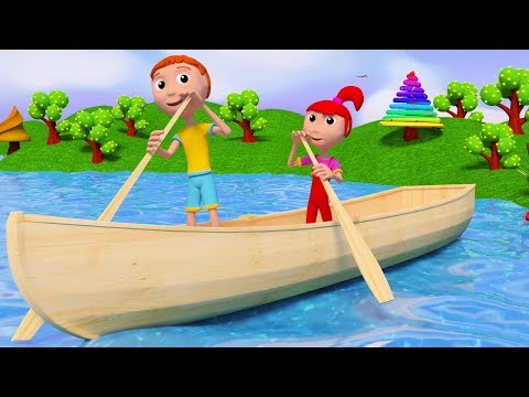 ROW ROW ROW YOUR BOAT | NURSERY RHYMES FOR KIDS AND BABY SONGS Video