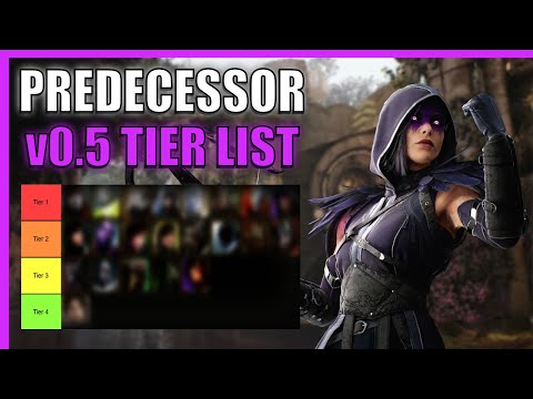 My SOLO QUEUE TIER LIST for v0.5! - Predecessor