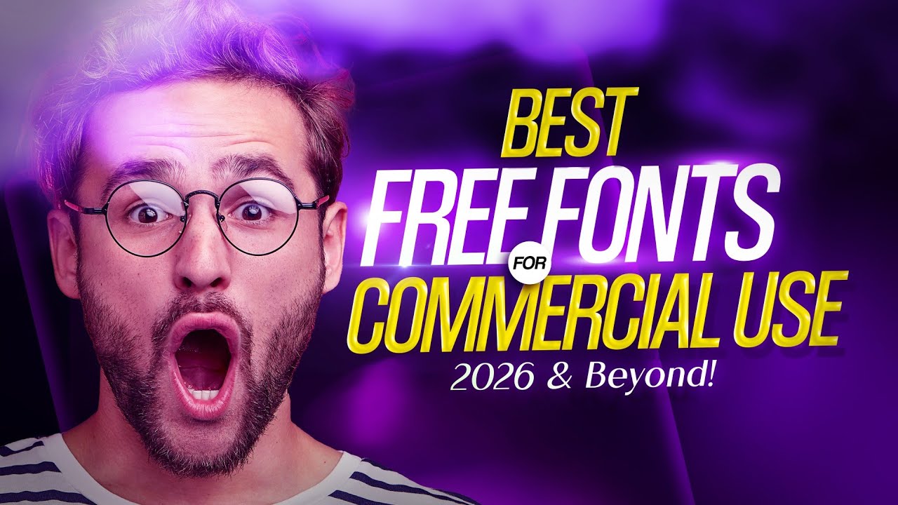 Best FREE Fonts You Can Use Commercially (2026 & Beyond!)